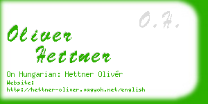 oliver hettner business card